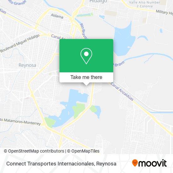 Connect Transportes Internacionales map