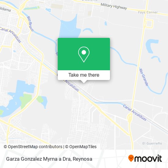Garza Gonzalez Myrna a Dra map