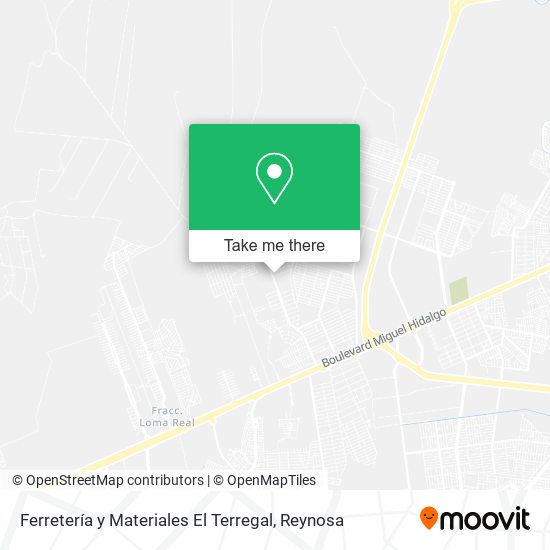Ferretería y Materiales El Terregal map