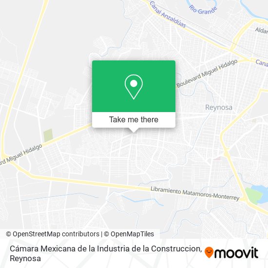 Cámara Mexicana de la Industria de la Construccion map