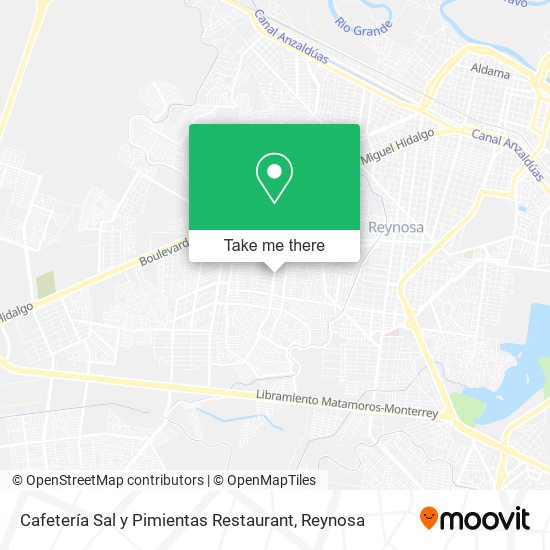 Mapa de Cafetería Sal y Pimientas Restaurant