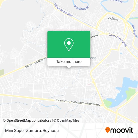 Mapa de Mini Super Zamora