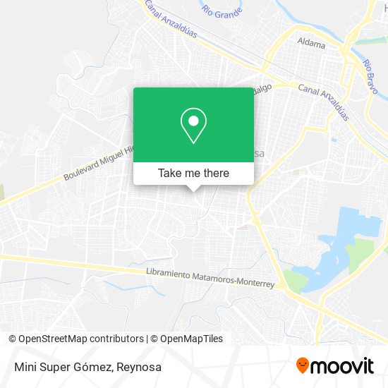 Mapa de Mini Super Gómez