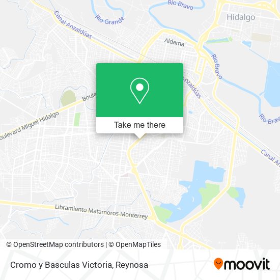 Mapa de Cromo y Basculas Victoria