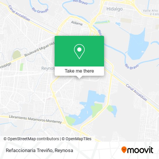 Refaccionaria Treviño map