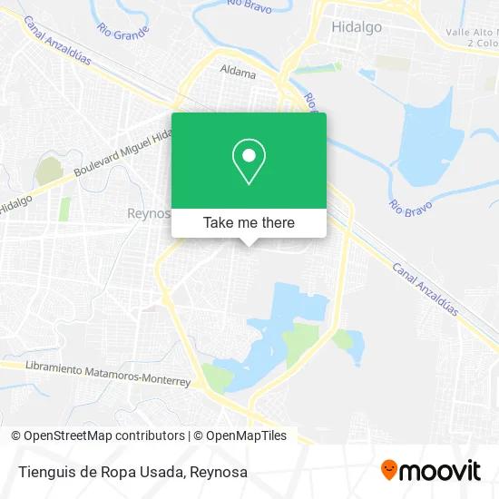 Tienguis de Ropa Usada map