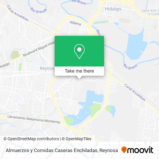Mapa de Almuerzos y Comidas Caseras Enchiladas