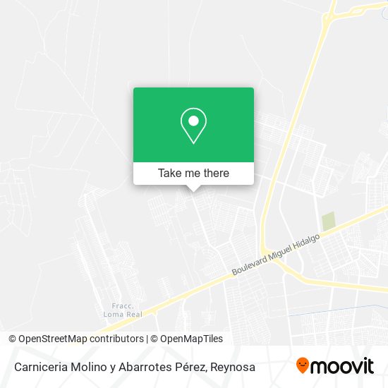 Mapa de Carniceria Molino y Abarrotes Pérez