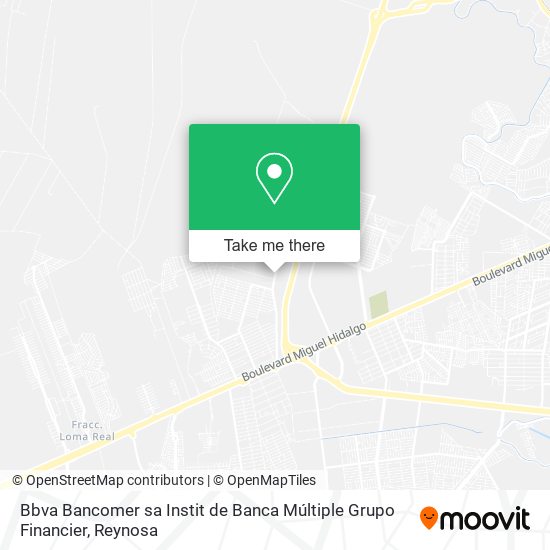 Bbva Bancomer sa Instit de Banca Múltiple Grupo Financier map