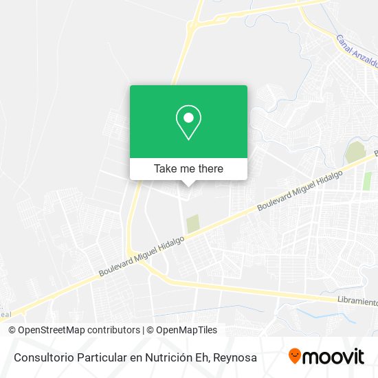 Consultorio Particular en Nutrición Eh map