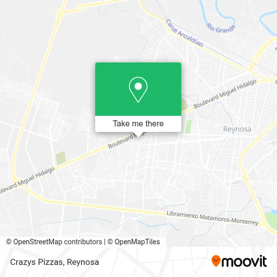 Crazys Pizzas map