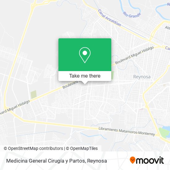 Medicina General Cirugía y Partos map