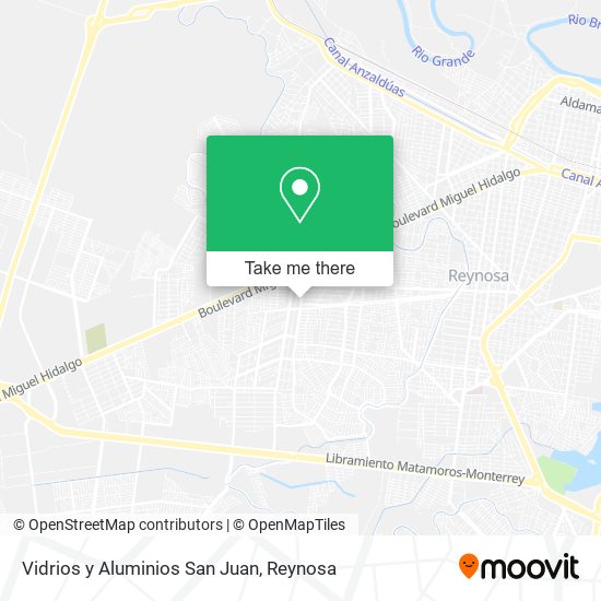 Vidrios y Aluminios San Juan map