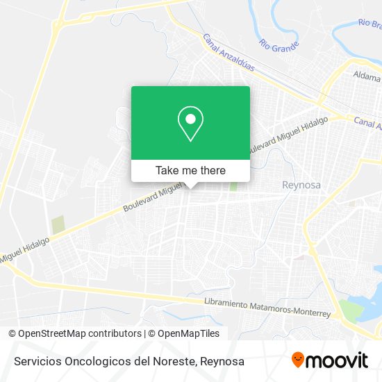 Servicios Oncologicos del Noreste map