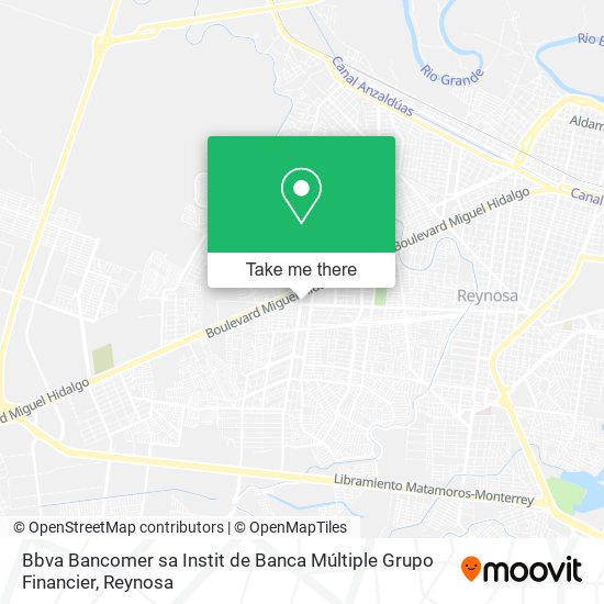 Bbva Bancomer sa Instit de Banca Múltiple Grupo Financier map