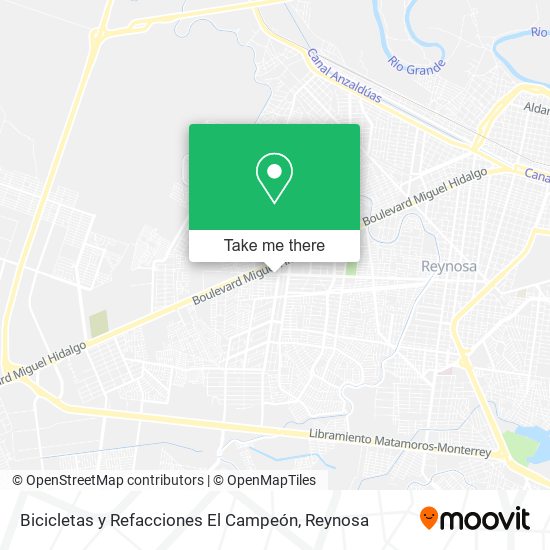 Bicicletas y Refacciones El Campeón map