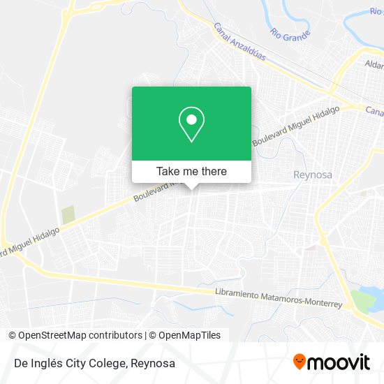 De Inglés City Colege map
