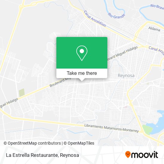 Mapa de La Estrella Restaurante