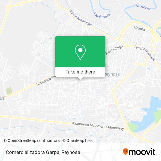 Mapa de Comercializadora Garpa