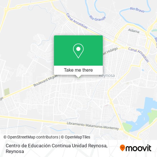 Centro de Educación Continua Unidad Reynosa map