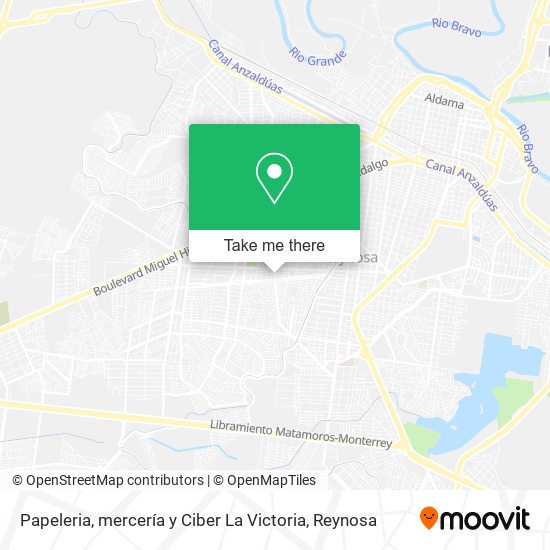 Papeleria, mercería y Ciber La Victoria map