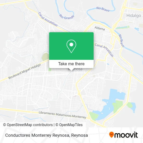 Conductores Monterrey Reynosa map