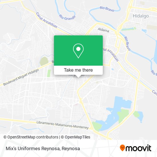 Mix's Uniformes Reynosa map