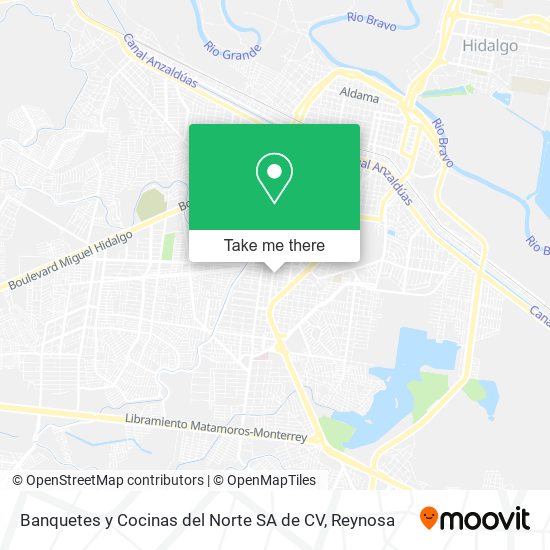 Banquetes y Cocinas del Norte SA de CV map