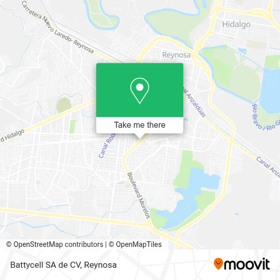 Battycell SA de CV map