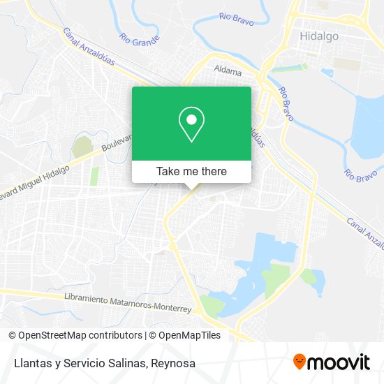 Llantas y Servicio Salinas map