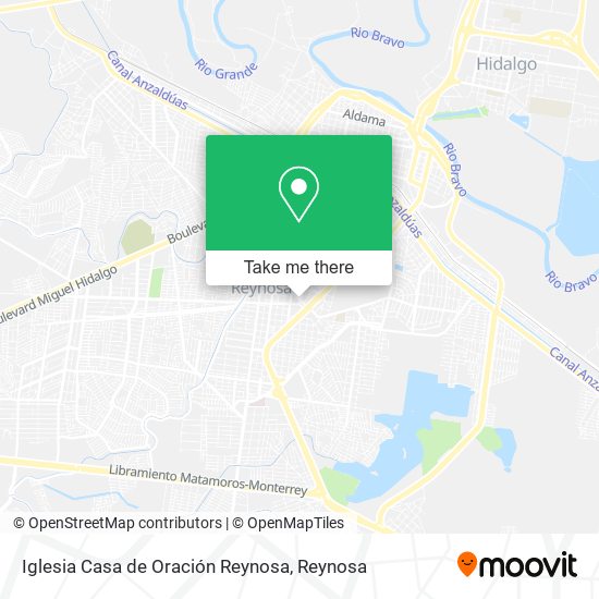 Mapa de Iglesia Casa de Oración Reynosa