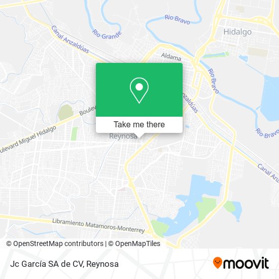 Jc García SA de CV map