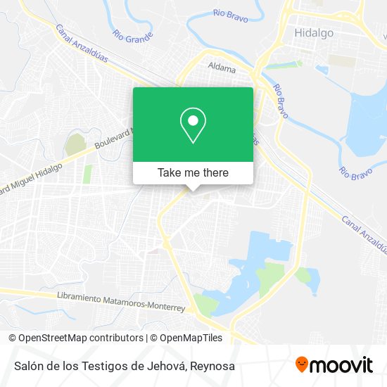 Salón de los Testigos de Jehová map