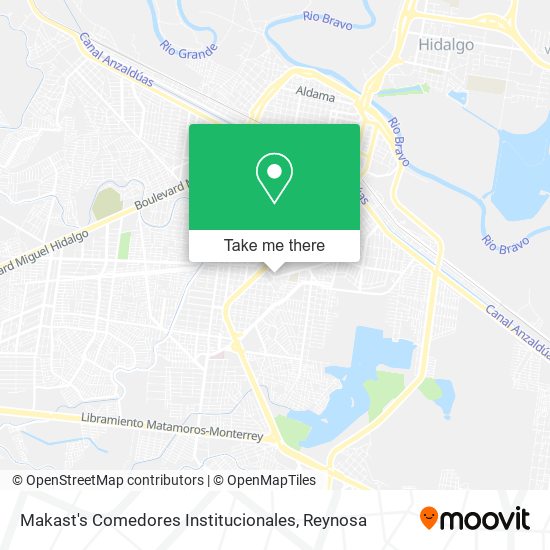 Mapa de Makast's Comedores Institucionales
