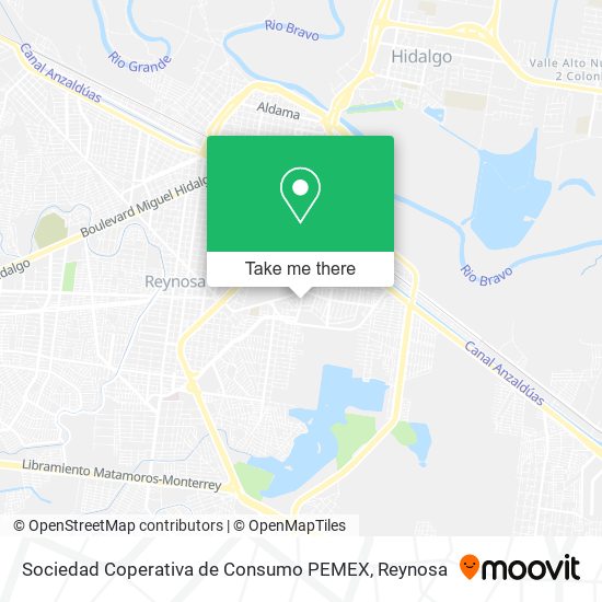 Sociedad Coperativa de Consumo PEMEX map