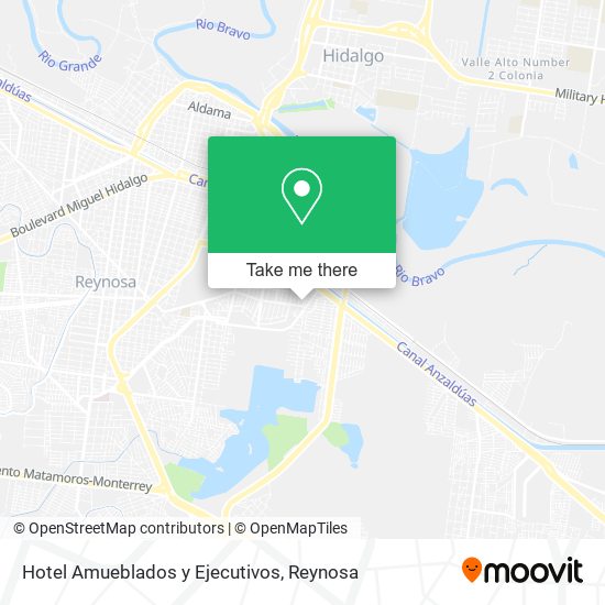 Hotel Amueblados y Ejecutivos map