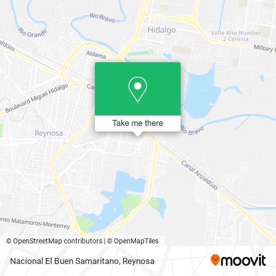 Nacional El Buen Samaritano map