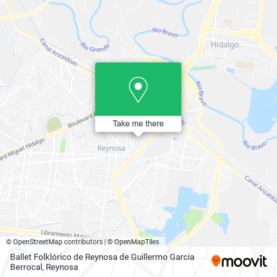 Ballet Folklórico de Reynosa de Guillermo García Berrocal map