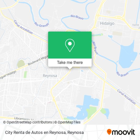 City Renta de Autos en Reynosa map