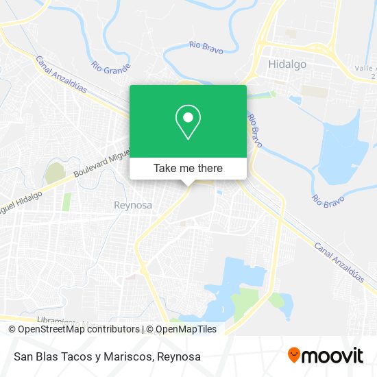 San Blas Tacos y Mariscos map