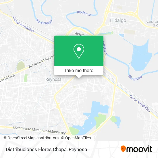 Distribuciones Flores Chapa map