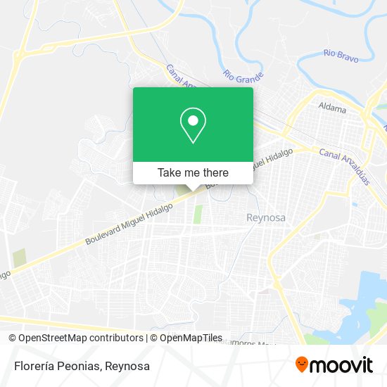 Mapa de Florería Peonias