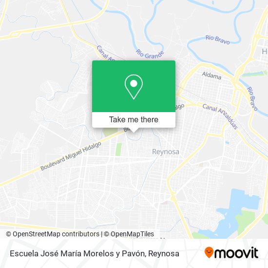 Mapa de Escuela José María Morelos y Pavón