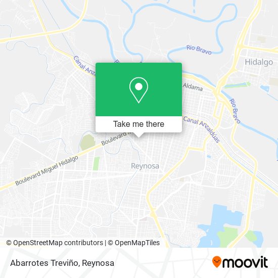 Abarrotes Treviño map