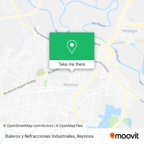 Baleros y Refracciones Industriales map