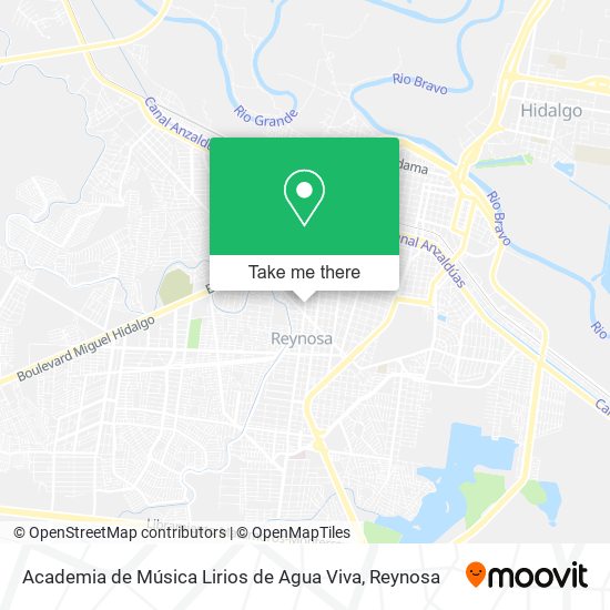 Mapa de Academia de Música Lirios de Agua Viva