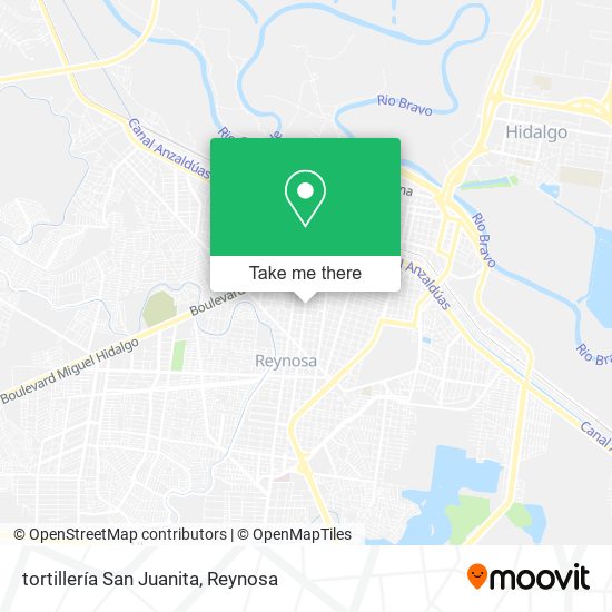 tortillería San Juanita map