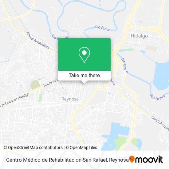 Mapa de Centro Médico de Rehabilitacion San Rafael