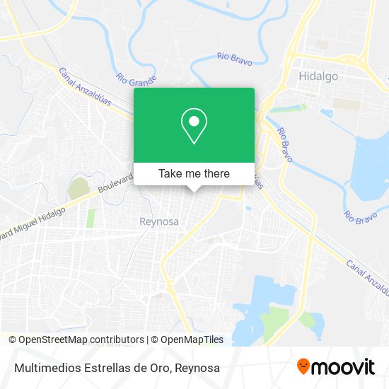 Multimedios Estrellas de Oro map