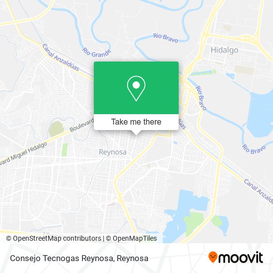 Consejo Tecnogas Reynosa map
